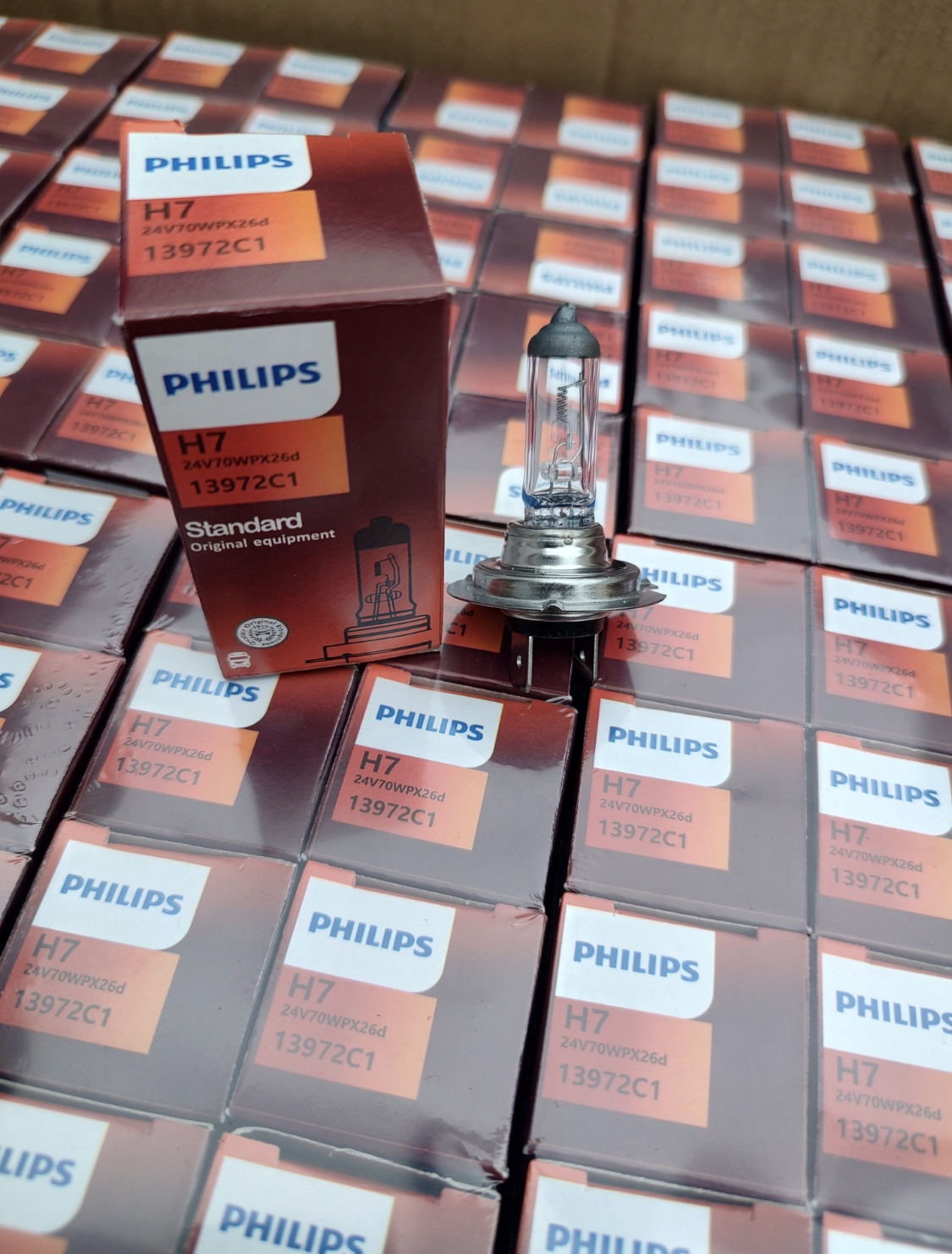 KIT 10 LÂMPADAS PHILIPS H7 24V