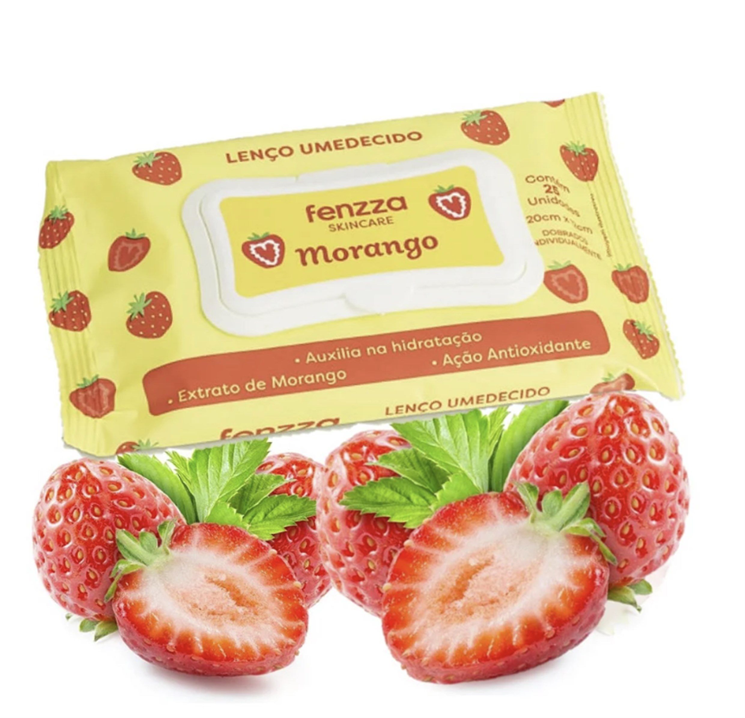 Produto: LENÇO UMEDECIDO FENZZA MORANGO