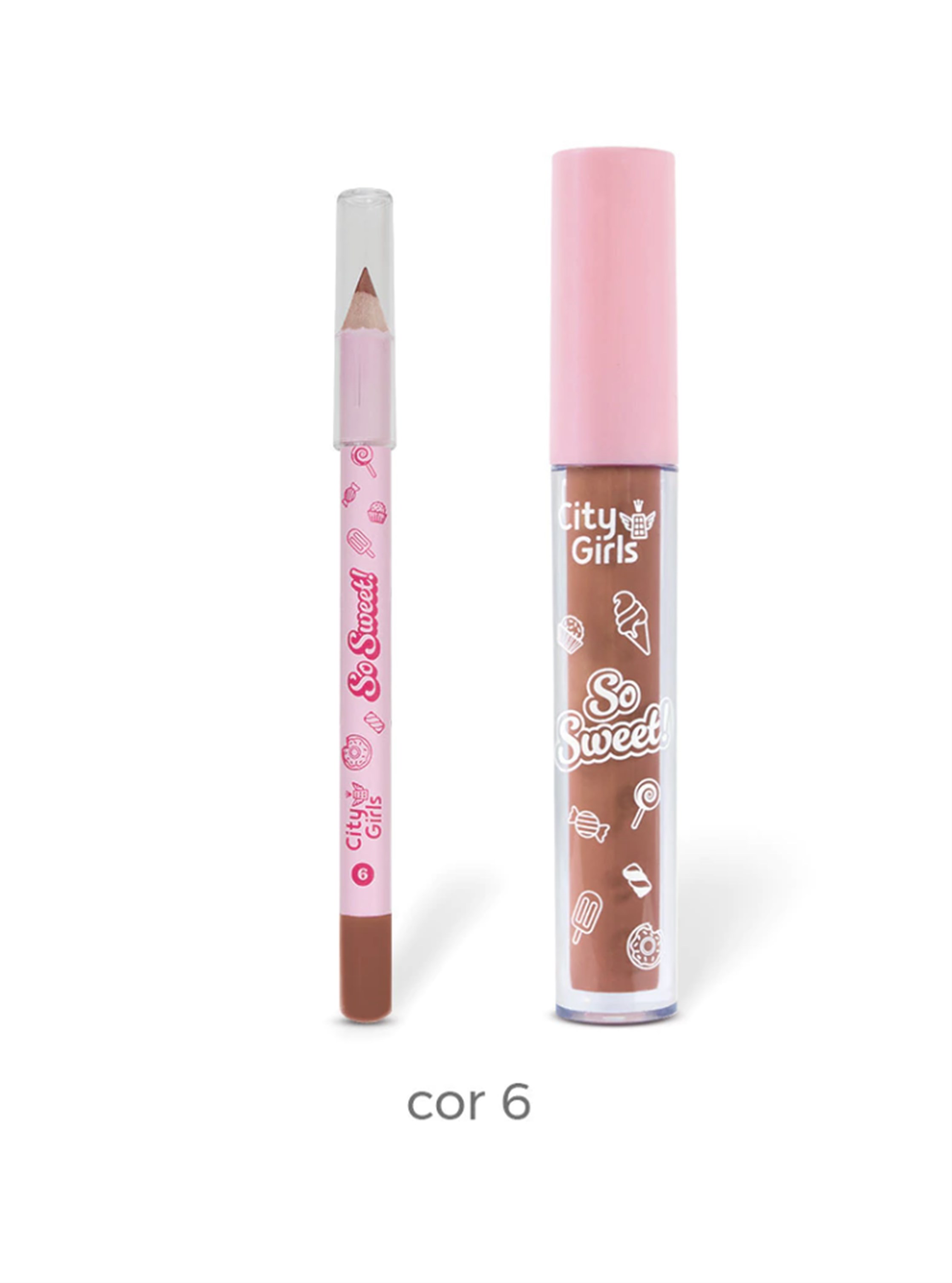 Produto: LIP COMBO LÁPIS + BATOM SO SWEET